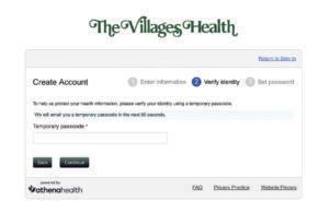 villages health portal